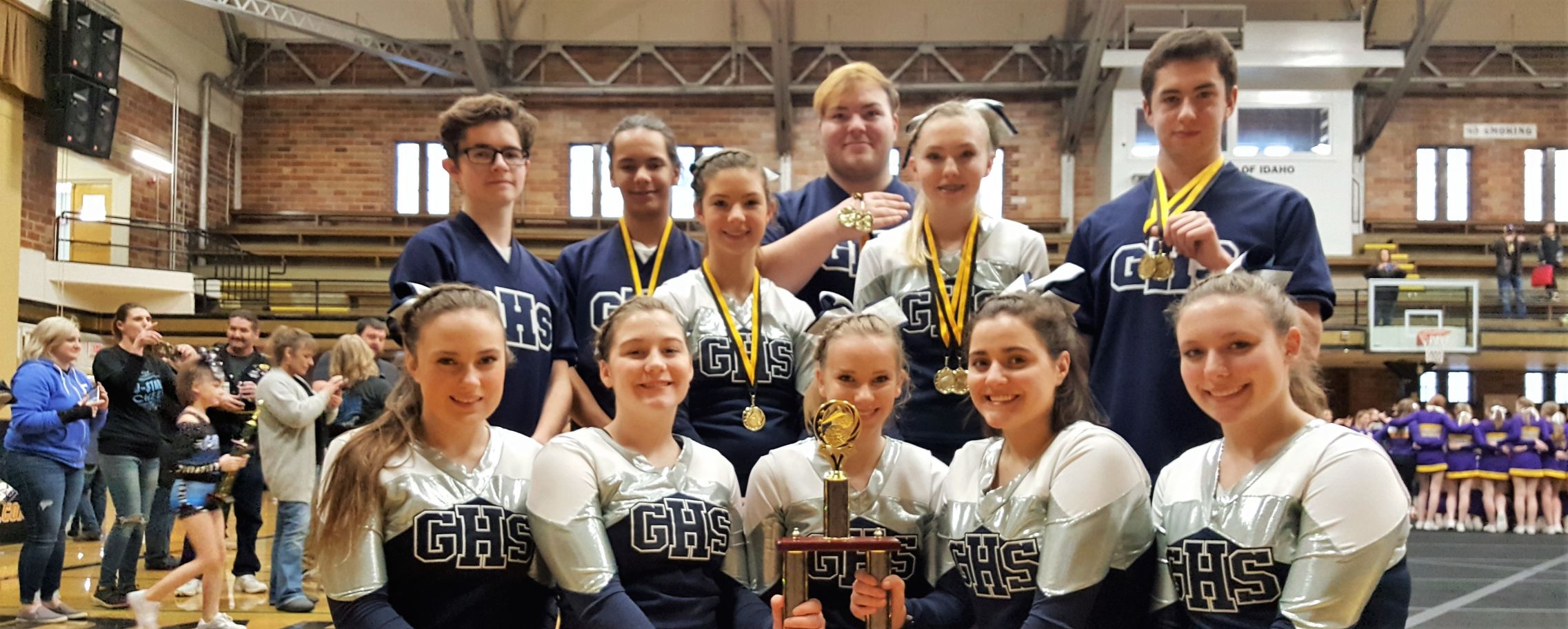Grangeville cheer team takes first
